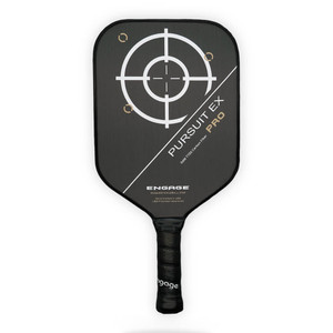 Front view of the Pursuit Pro EX Carbon Fiber Paddle from Engage Pickleball.
