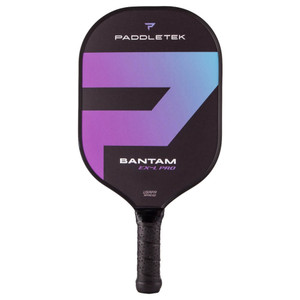 Paddletek Bantam EX-L Pro paddle in purple and black