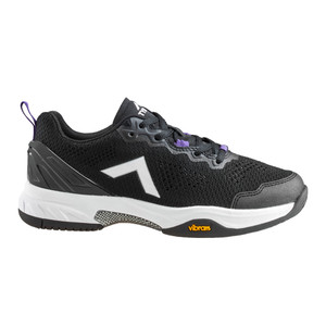 Tyrol Velocity V Series Pickleball Shoe for women shown in color combination black and purple