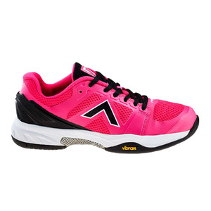 Women's Striker Pro V Court Shoe by Tyrol shown in color option Pink/Black. Sizes 5-10, 11